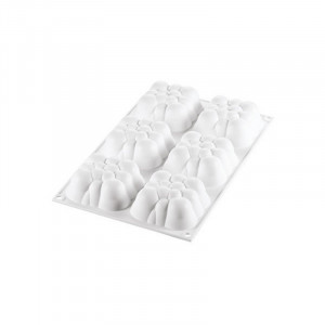 Silicon Cloud 3D mould 7.1 x 7.1 x h 3.4 cm, 6 cavities (CLOUD 120) - Img 3