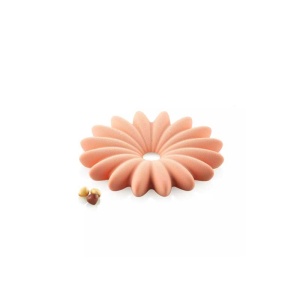 Silicon Decor Top/Insertion mould, Bloom Ø 17.3 x H 2.2 cm, 1 cavity, 300 ml