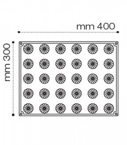 Silicon Delice mould, Mignon Ø 3.6 x h 2.9 cm, 18 ml, 30 cavities - Img 2