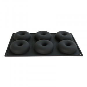 Silicon Donuts mould Ø 7.5 x H 2.5 cm, 6 cavities, 89 ml - Img 2