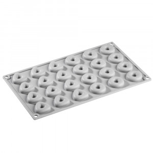 Silicon Gourmand Triangles mould 3.3 x 3.2 x H 1 cm, 24 cavities - Img 2