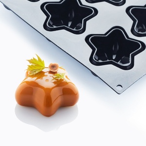 Silicon Marina mould 7 x 7.4 x H 4 cm, 6 cavities, 105 ml - Img 1