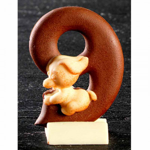 Silicon moulding Cifra 9 with puppy - Img 1