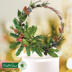 Silicon Mullage Winter Decorations with Fir Trees, Plants and Fruit - Img 2