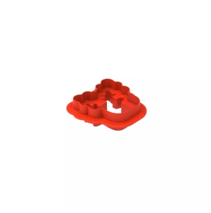 Silicon Rudolph forma, 7,3 x 7,2 x H 3 cm, 6 üreg x 100 ml - Img 5