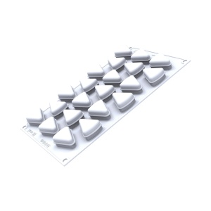 Silicon Slice mould 3.8 x 3.1 x H 2 cm, 21 cavities x 14 ml - Img 2