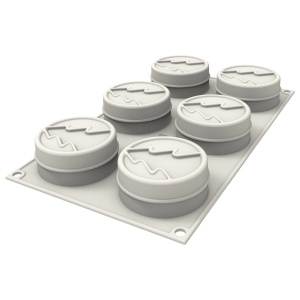 Silicone mould Iarna Ø 7 x H 3 cm, 6 cavities x 108 ml - Img 2