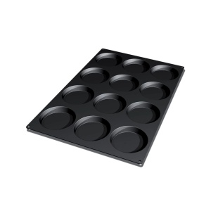 Silicone mould Monoportion Disc Ø 12 x H 2.2 cm, 12 cavities, 120 ml (SQ029) - Img 3