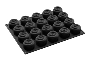 Silicone mould Nautilus, Single-portion Ø 6 x h 4 cm, 106 ml, 20 cavities - Img 2