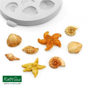 Silicone mould Sea Creatures, 8 Figurines, Ø 1.5 - 3 cm - Img 4