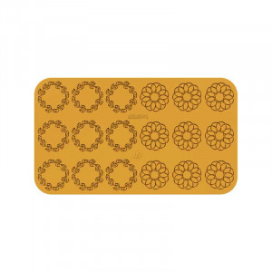 Silicone mould Silikomart NaturaE Coronite Ø 7.7 x H 0.15 cm, 5 ml, 9+9 cavities - Img 2