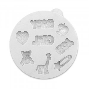 Silicone Moulding Decorations Babies - Christening, 8 Subjects - Img 5