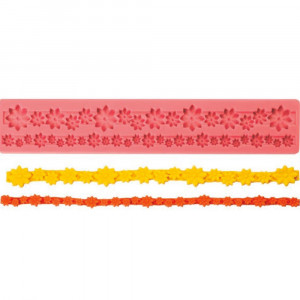 Silicone Mulaj Silicone Siraguri Floricele, L 28.5 cm
