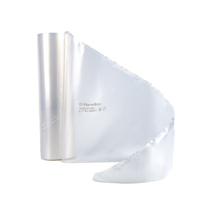 Single Use Posuri Transparent 55 cm, 80 Microns, Roll 100 pcs - Img 1