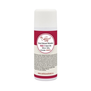 SPRAY VELVET Silk – Хранителен оцветител, червен, Pantone 1945 C, 400 мл