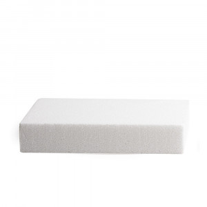 Square polystyrene mould 40 x 40 x H 5 cm
