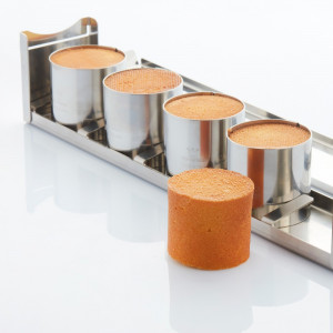 Stainless Steel Baking Tin New York Roll Cylinder, Ø 6 x H 6 cm, vol. 170 ml - Set of 5 pcs - Img 4
