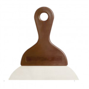 Stainless Steel Scraper with Plastic Handle, Blade 20 x 4 cm, H 20 cm - Img 1