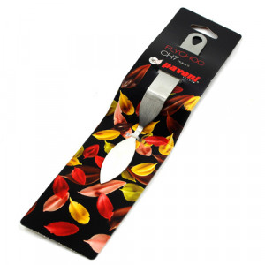 Stainless steel spatula Decor Ciocolata - Feathers / Flakes, 6x2 cm - Img 5