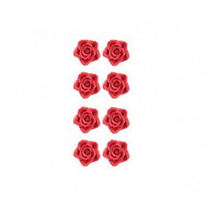 Sugar Decor - Red Roses R 2cm, 56 pieces