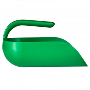 Szék kerek talppal, 2 literes, zöld műanyag, L 27 cm