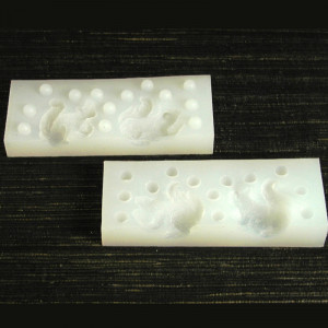 Szilikon forma 3D mókusok, Ø 4 és 4,8 x H 4 cm, 2 tárgyak - Img 5