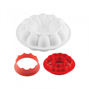 Szilikon forma Magic of Time Kit Ø 16 x H 6 cm, 600 ml + dekupátor - Img 2