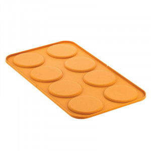 Szilikon forma Silikomart NaturaE Erbetta Ø 10 x H 0,8 cm, 43 ml, 8 üreggel - Img 5