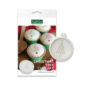 Szilikon karácsonyi forma - kerek dekoráció / Cupcake Top Brad Ø 7 cm - Img 1