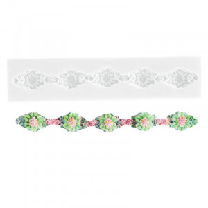 Szilikon Sirag Floricele forma, 20 x 1,1 cm (SLK395) - Img 1