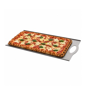 Tava Aluminiu Neperforata pentru Pizza la Metru si Patiserie - Fara Margini, 41 x 96 cm - Img 2