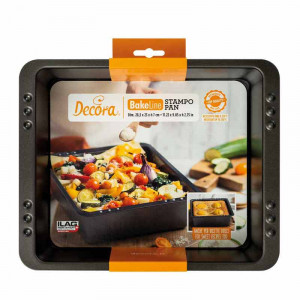 Tava Coacere Dreptunghiulara, 28.5 x 23 x H 7 cm, Aluminiu Antiaderent