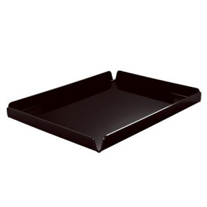 Tavita Margini Drepte, Plexiglas Negru, 40.7 x 31 x H 2 cm - Img 1