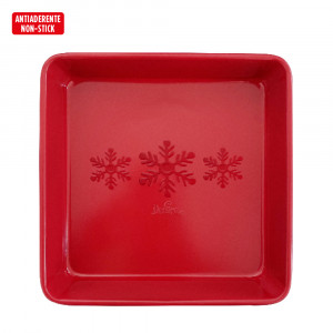 Tray Tray Top, Square Square Square Edge Frosted, 24 x 24 x H 5 cm, Non-stick Metal - Img 2