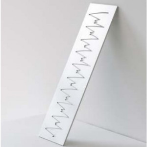 Декор за торта Sablon от неръждаема стомана - модел Puls , 30xH8.4 - Img 1