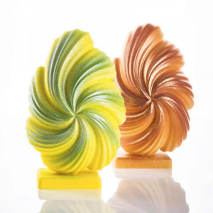 Или паста Zefiro Ø 13,8 x H 21,5 cm, комплект Matrite Plastic 2 броя Шоколад - Img 2