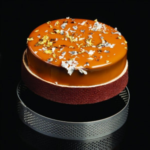 Кръгла тарта с микроперфорирана рамка, Ø11xH2cm - Img 2