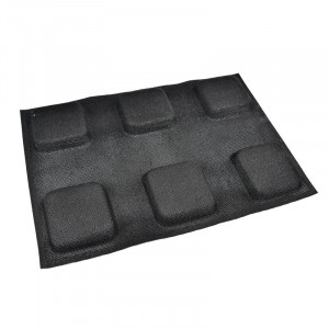 Микроперфориран силициев калъп 30x40cm, 6+6 квадратни кухини 8.5x8.5x8.5xH2cm, комплект 2 броя - Img 2