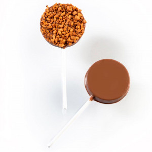 Модел на LolliPops, кръгъл, пластмасов Формичка за 10 кухини Ø 5 x H 0,9 cm, комплект от 2 части - Img 1