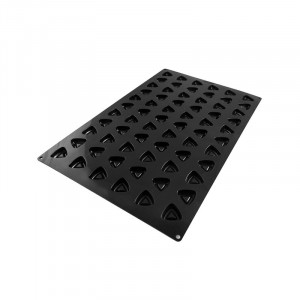 Професионална силиконова форма Mini за формоване 3,6 x 3,8 x H 1,2 cm, 66 кухини (SQ062) - Img 2