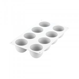 Силиконова куполна форма Ø 6,2 x H 5,2 cm, 8 кухини, 125 ml - Img 3