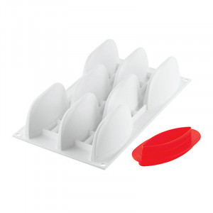 Силиконова форма за свещи 11,5 x 3,5 x H 5,7, 8 кухини, 100 ml - Img 2