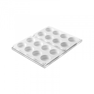 Силиконова форма за сладолед Mini Discotto, 2 силиконови форми x 8 cav. Ø 6,3 x H 2,2 cm, 61 ml (BISC02M) - Img 2