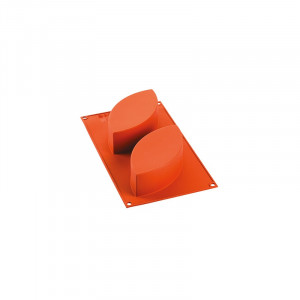 Силиконова форма за торта MK 17 x 8 x H 5 cm, 2 кухини, 470 ml - Img 2