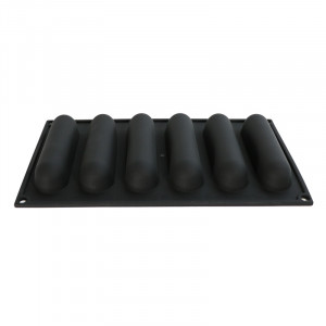 Силиконова форма Ecler 13 x 3 x H 2,8 cm, 6 кухини, 84 ml - Img 2