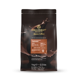 Тъмен шоколад „Zestina Tanzania“, 75% какао Barry Callebaut, 1 кг