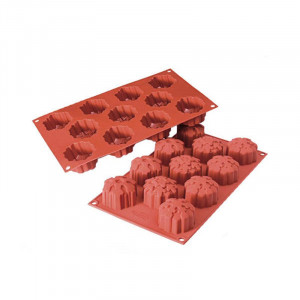Форма за силиконови снежинки Ø 5,6 x H 3,5 cm, 11 кухини (SF115) - Img 2