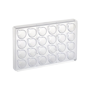 Форма от поликарбонат 24 малки форми за шоколад Ø 3,2 x H 2,9 cm - Img 3