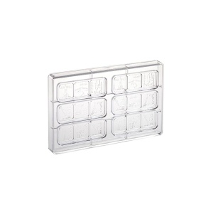 Шоколад за закуски 11,3 x 3,9 x H 1 cm - поликарбонатна форма, 6 кухини - Img 2