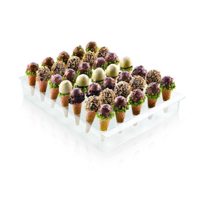 24 Products on Sticks Holder, 36 x 23.5 x H 4.8 cm, Plastic Transparent - Img 3